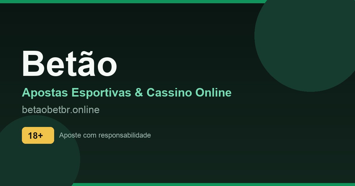 Betão — apostas esportivas e cassino online no Brasil